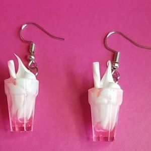2pairs Milk Shake Earrings
